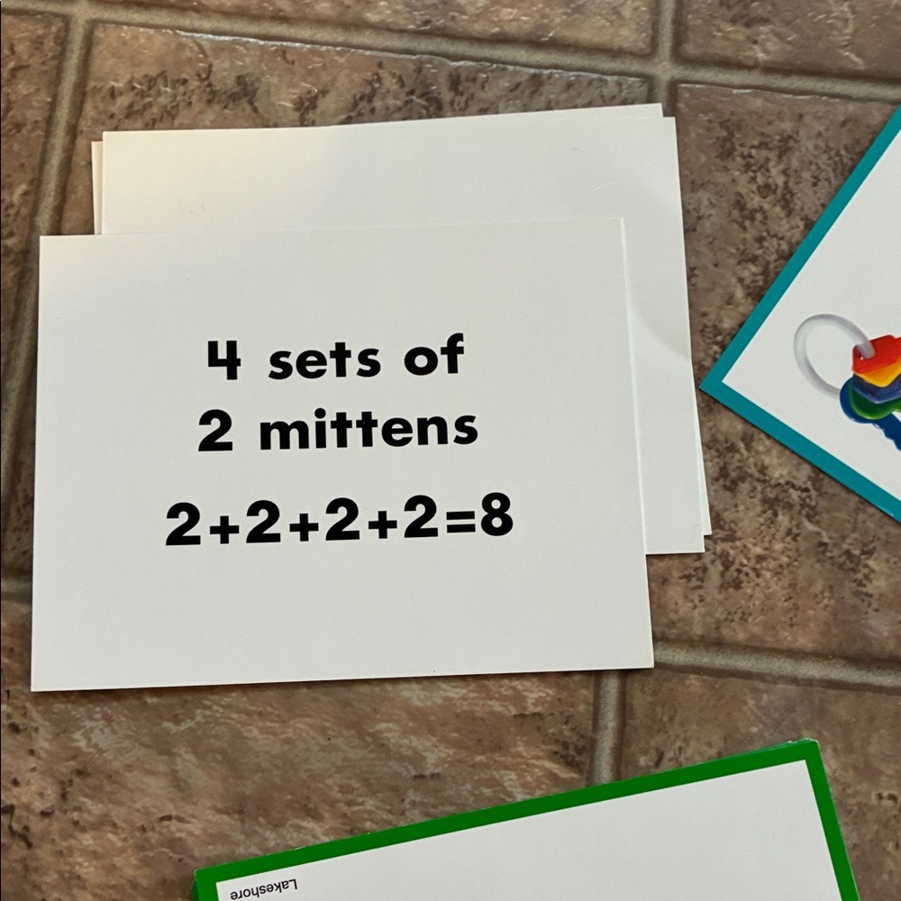 VINTAGE RARE Lakeshore All About Math Photo Library LEARNING FLASH CARDS - Picture 7 of 15